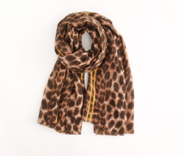 Leopard-Print Scarf