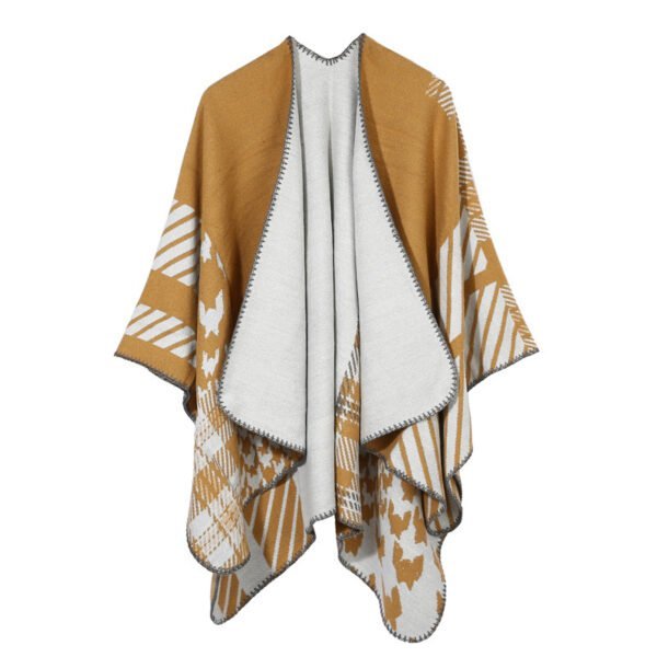 Split Shawl-like Cape