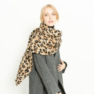 Leopard-Print Scarf