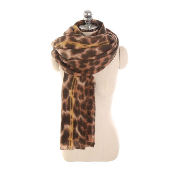 Leopard-Print Scarf