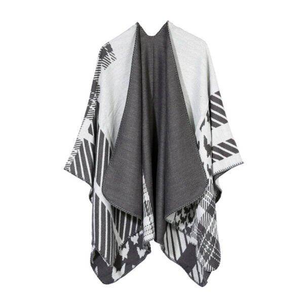 Split Shawl-like Cape