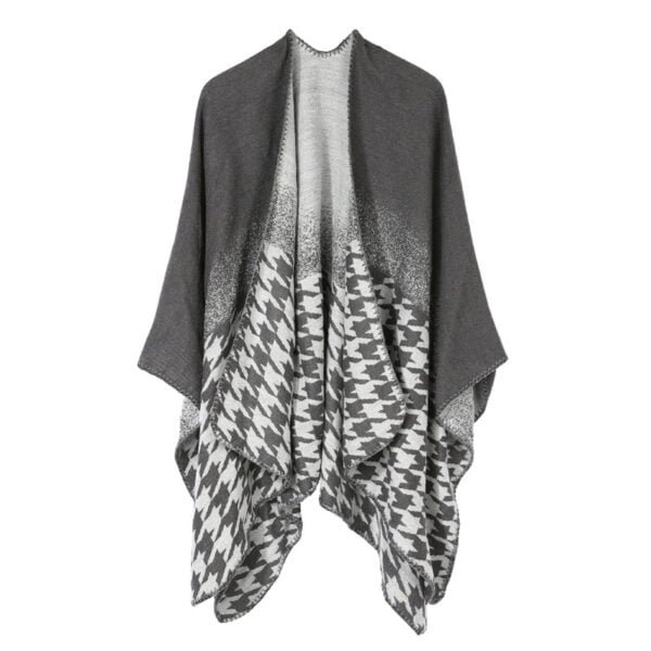 Split Shawl-like Cape